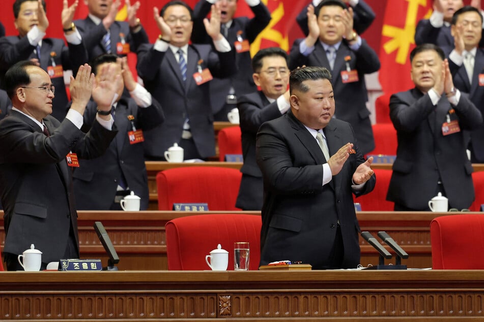 Kim Jong-un was re-elected as general secretary of North Korea's Workers' Party and hailed for "radically" increasing Pyongyang's nuclear capabilities.