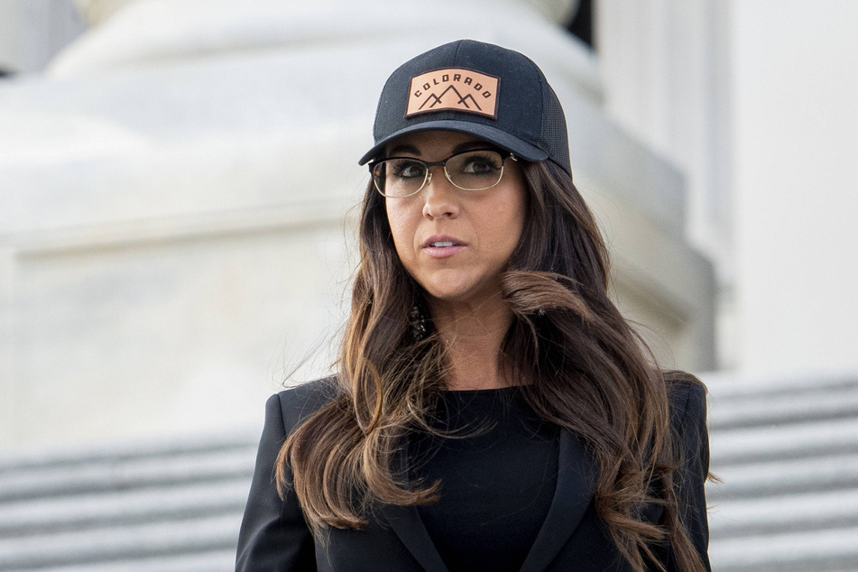 Congresswoman Lauren Boebert departing the US Capitol following a House vote in Washington, DC on Thursday, November 17, 2022.