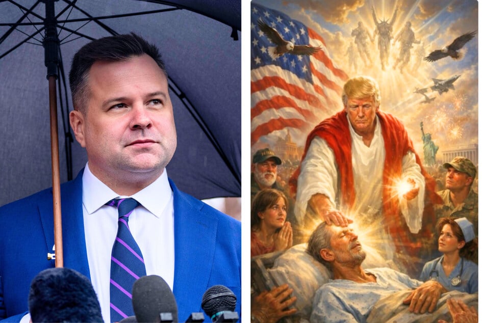 A recent report claims that an administration official showed President Donald Trump the AI meme of him as Christ before it was shared on social media.