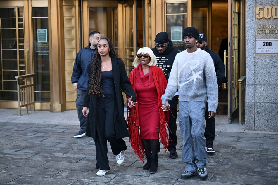 Combs' family was present in court Monday as he entered his not guilty plea.