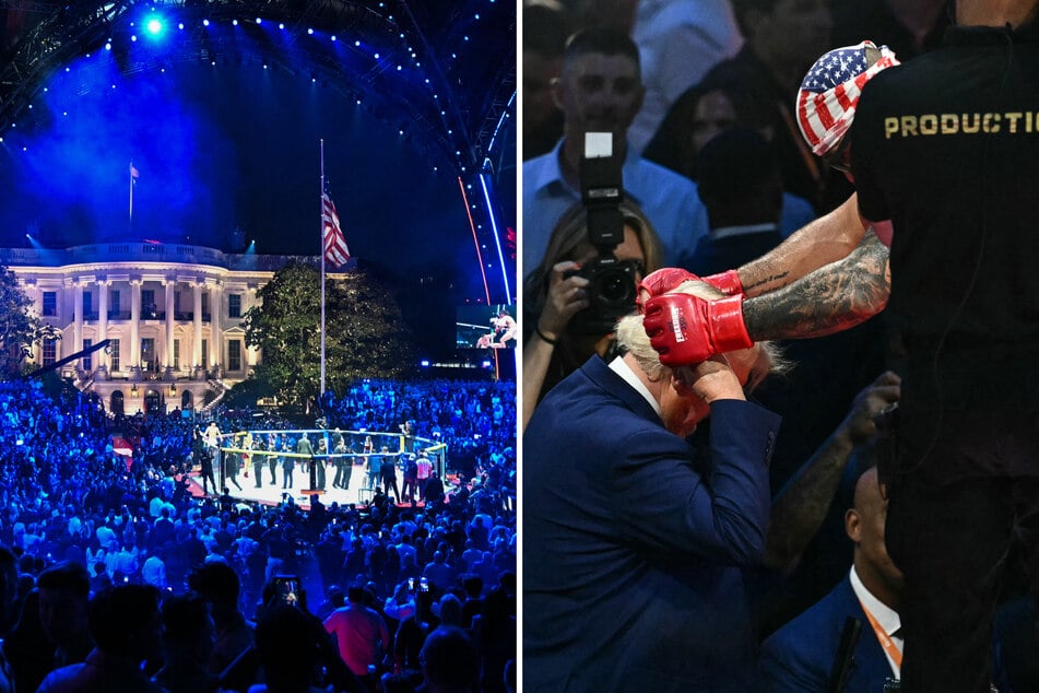 Trump celebrates 80th birthday with massive White House cage fight hours after securing deal on Iran