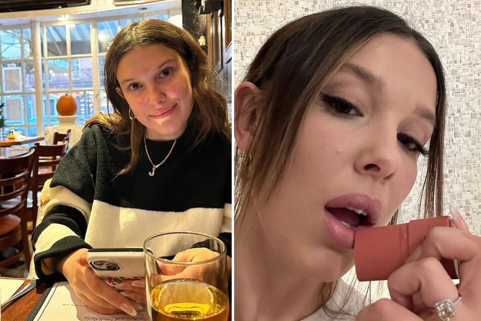 Millie Bobby Brown showed off her stunning engagement ring from Jake Bongiovi in her latest Instagram photo dump.