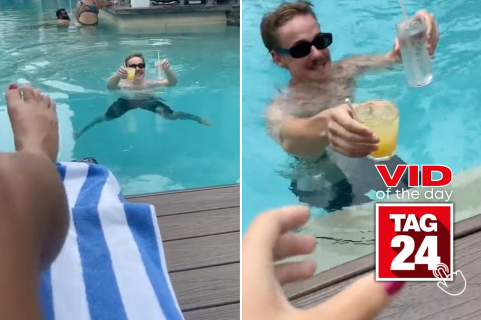 Viral Video of the Day for March 6, 2024: Nothing could stop this swimmer from his hilarious side quest!