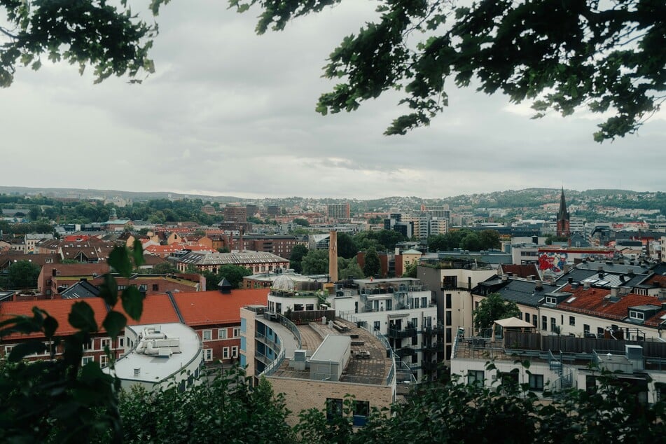 Police in Oslo, Norway (pictured) said Sunday that an explosion at the local US embassy overnight may have been an act of terror.