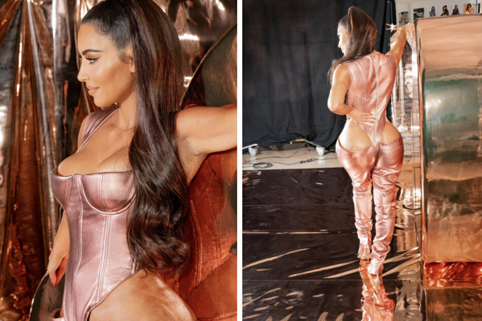 Kim Kardashian is constantly proving that she looks amazing in anything she puts on.