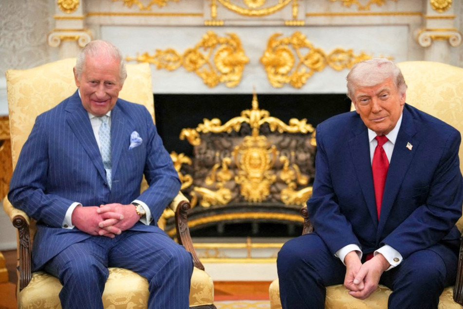 In a social media post on Thursday, President Donald Trump (r.) announced he was lifting tariffs on Scottish whiskey in "honor" of King Charles III.