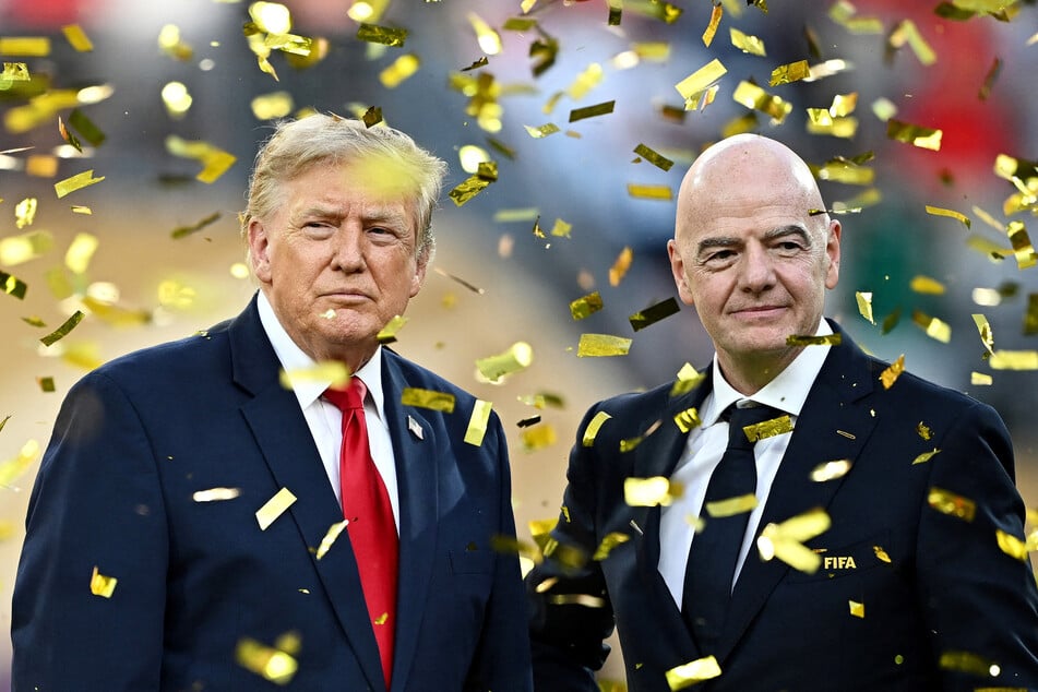 President Donald Trump (l.) has backed Gianni Infantino's efforts to remain at the helm of FIFA.