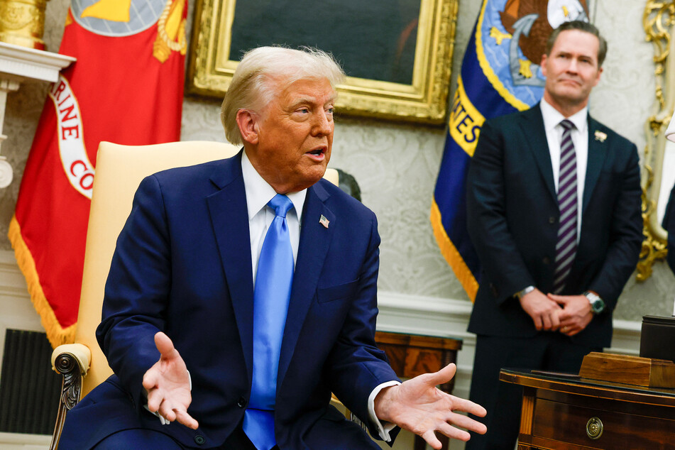 Trump addresses questions over Mike Waltz's future after Signal chat blunder