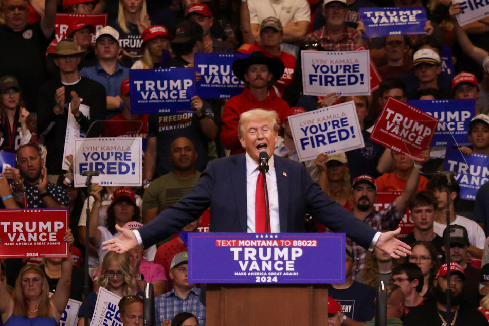 Donald Trump insisted he would "rather run against" Kamala Harris during a campaign event in Montana on Friday.