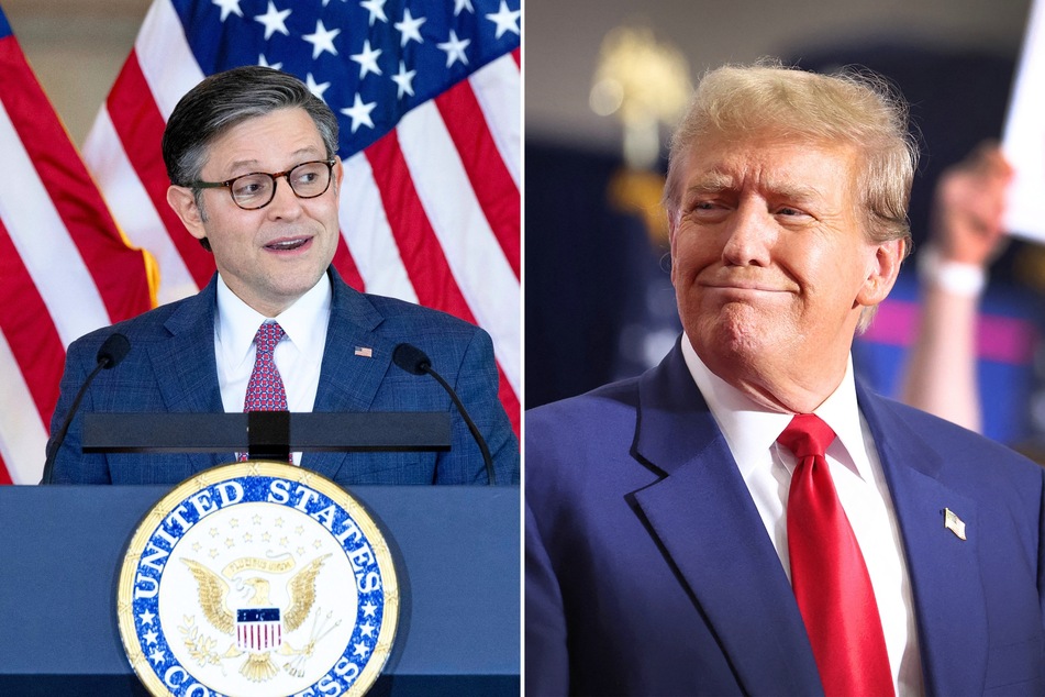 Trump and Mike Johnson team up for "election integrity" conference