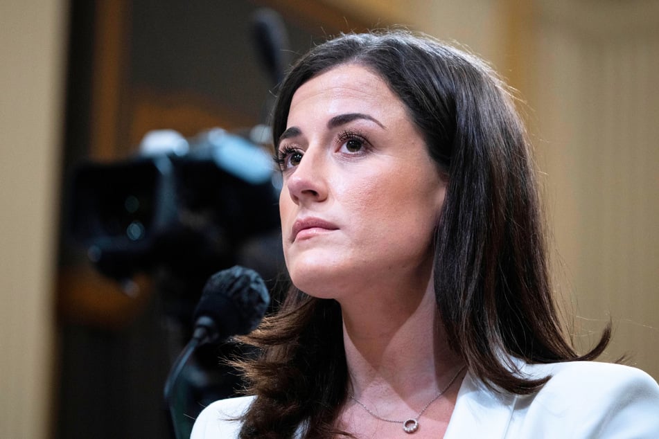 Cassidy Hutchinson testifies during the Select Committee to Investigate the January 6th Attack on the United States Capitol hearing in Washington DC on June 28, 2022. On Tuesday, a grand jury rejected a request from President Donald Trump's administration to indict her for her testimony.