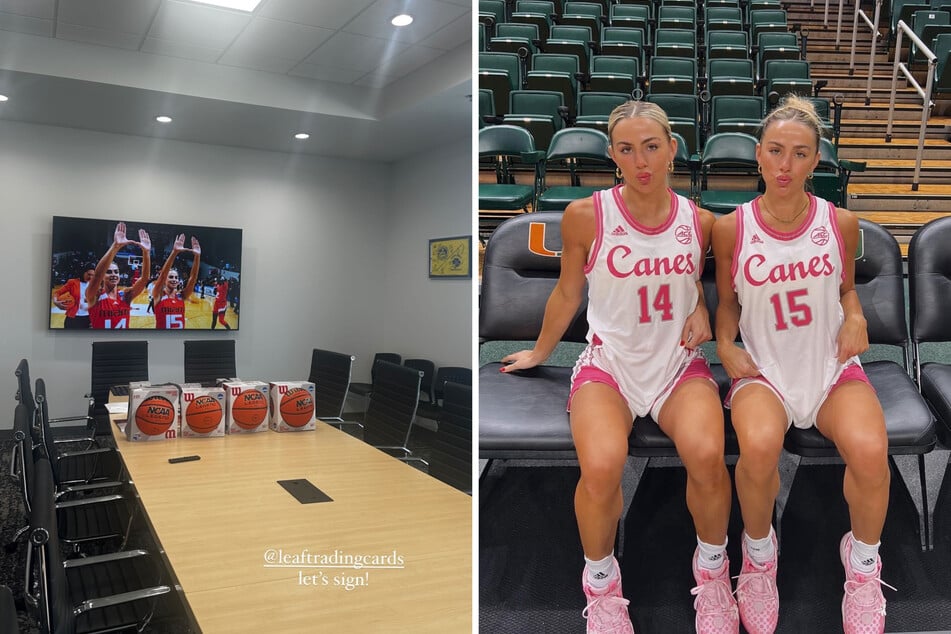Cavinder twins chat with fans and sign memorabilia at special event