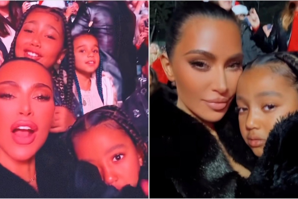 Kim Kardashian jingles all the way at Mariah Carey concert