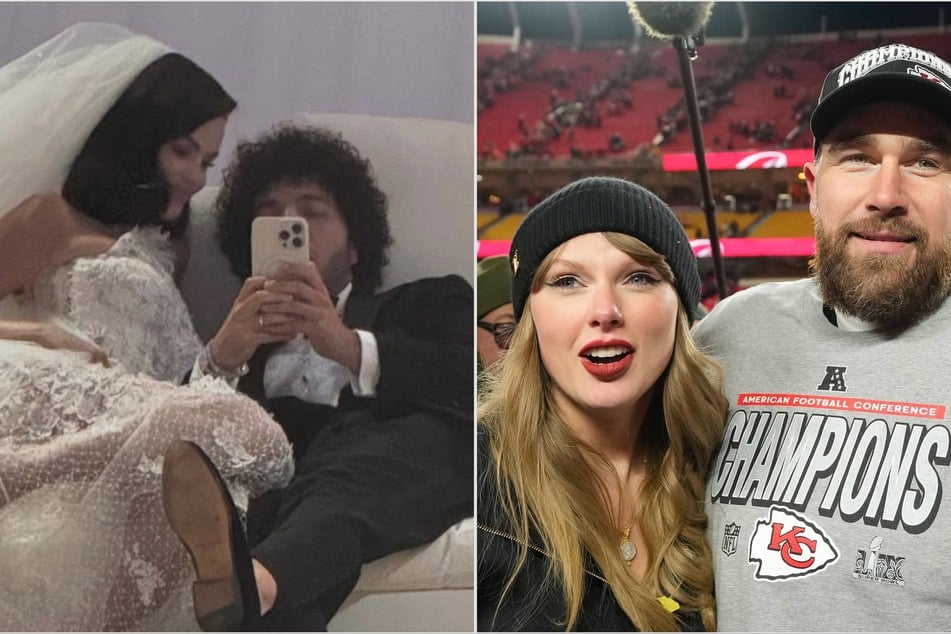 Taylor Swift sneaks into Travis Kelce's game after partying at Selena Gomez's wedding!