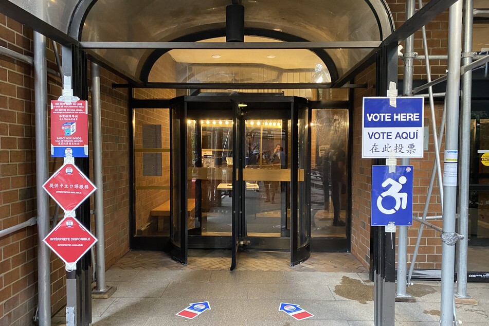 Manhattan Plaza is a main polling site for Hell's Kitchen residents.