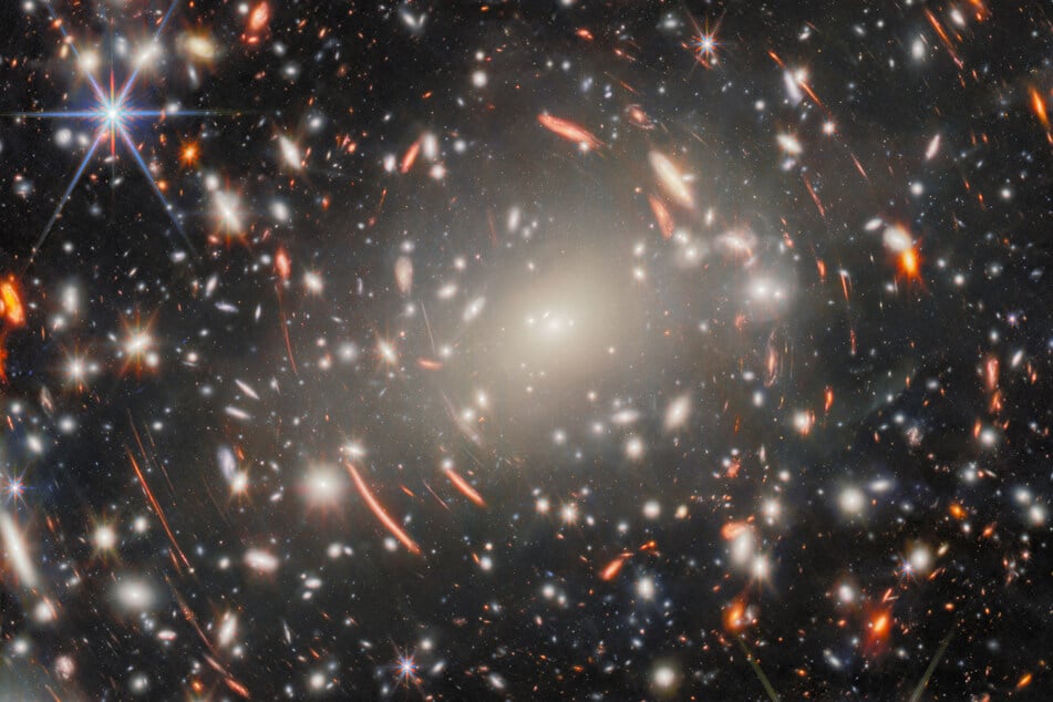 The James Webb space telescope's deepest view of a single target yet depicts spinning arcs of light that are galaxies from the universe's distant past.