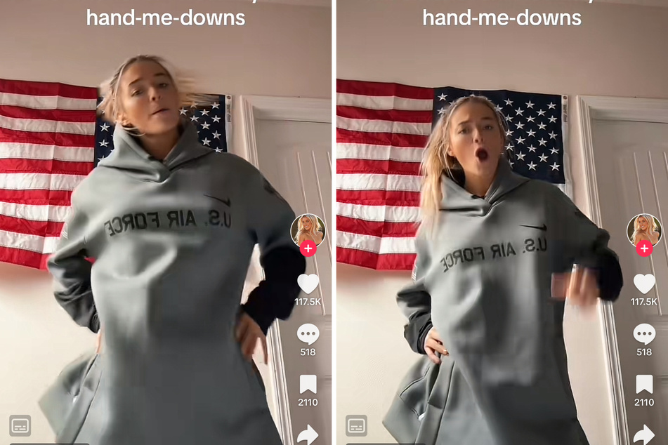 Olivia Dunne teases fans in boyfriend's hand-me-downs