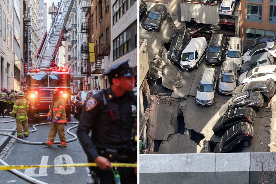 New York parking garage pancakes and kills one person