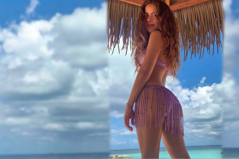 Shakira's hips still don't lie as she shows off her new self-designed bikini