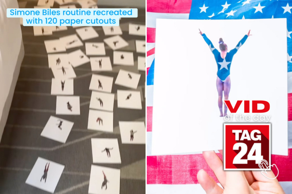 Viral Video of the Day for August 10, 2024: Simone Biles superfan creates stunning flip-book tribute!