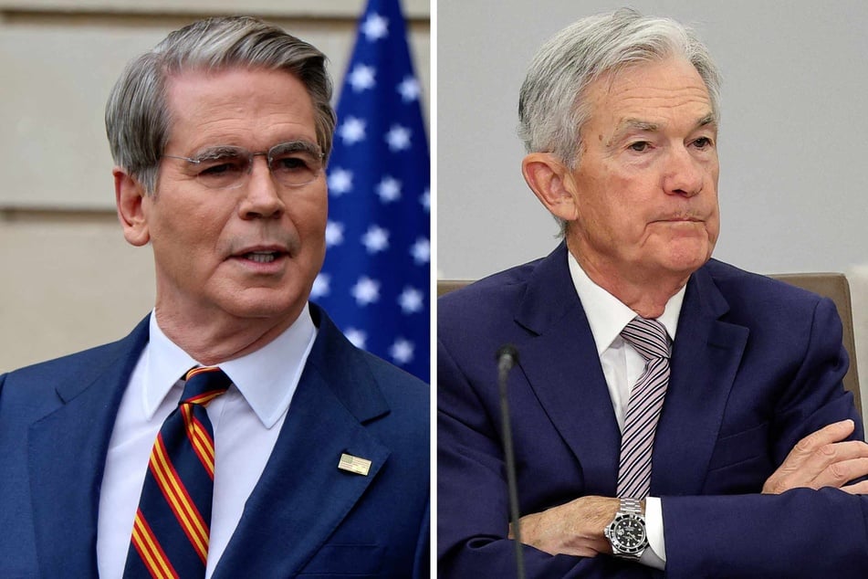 The heads of America's biggest banks met this week with Federal Reserve Chairman Jerome Powell (r) and Treasury Secretary Scott Bessent (l) to weigh the security implications of a new artificial intelligence system developed by Anthropic.