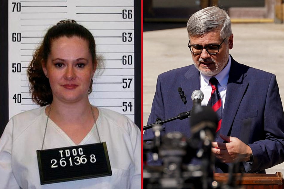 Christa Pike's lawyer Randy Spivey (r.) told reporters Tuesday that the convicted murderer was nearly taken off of life support before she regained consciousness following a botched execution.