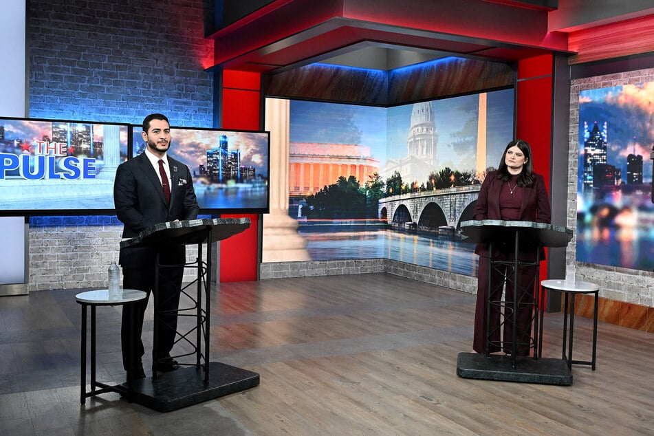 Abdul El-Sayed (l) is polling ahead of Haley Stevens as Michigan voters head to the polls.