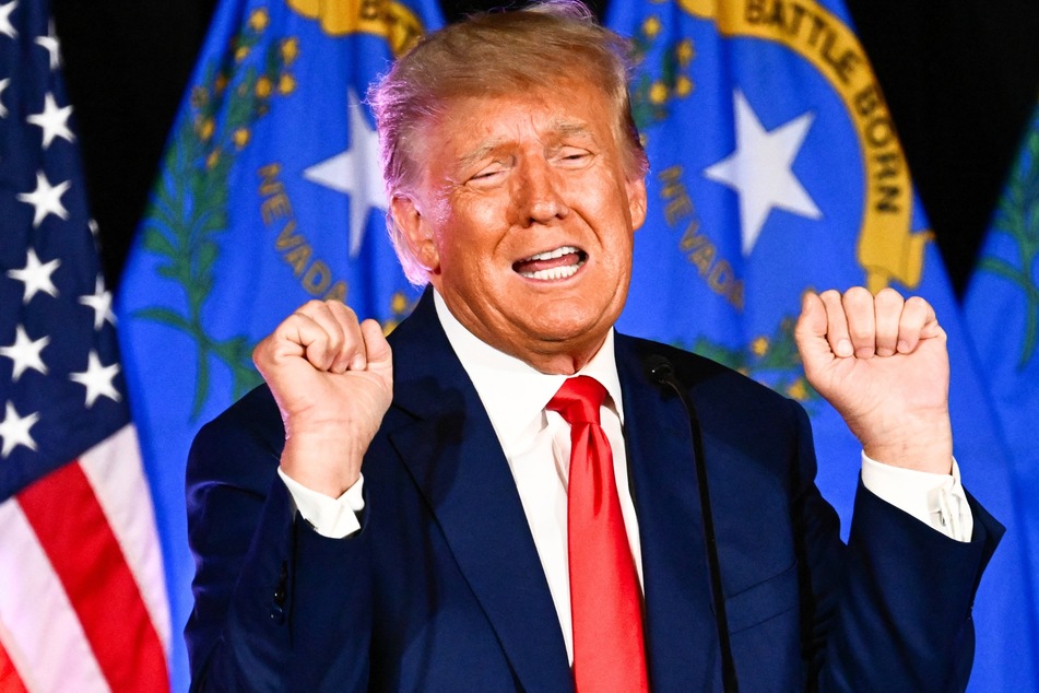 Donald Trump (pictured) has sued Christopher Steele, the British intelligence officer who leaked the Russia dossier during the 2016 presidential race.