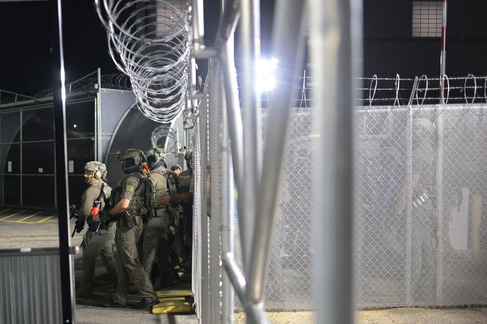 Homeland Security Investigations (HSI) and Immigration and Customs Enforcement (ICE) at Delaney Hall Immigration Detention Center on June 12, 2026, in Newark, New Jersey.