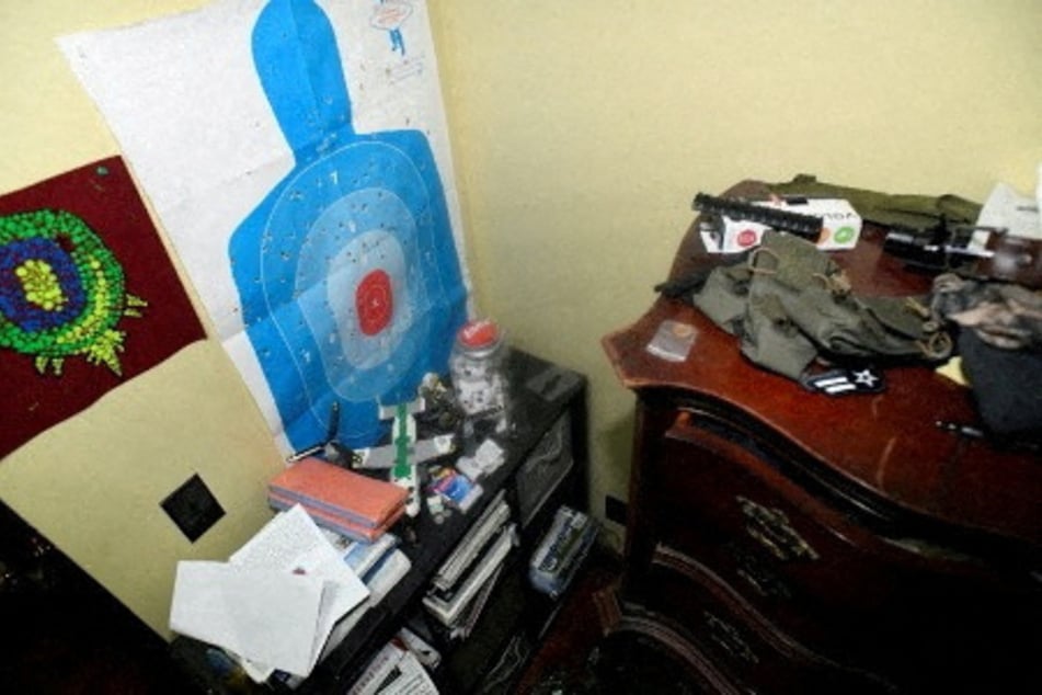 Photo evidence collected during the investigation into US Air National Guardsman Jack Teixeira, who is accused of leaking classified documents online, is released in a document by the Department of Justice.