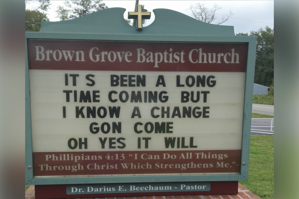 The Brown Grove Baptist Church has been the historic center of the community.