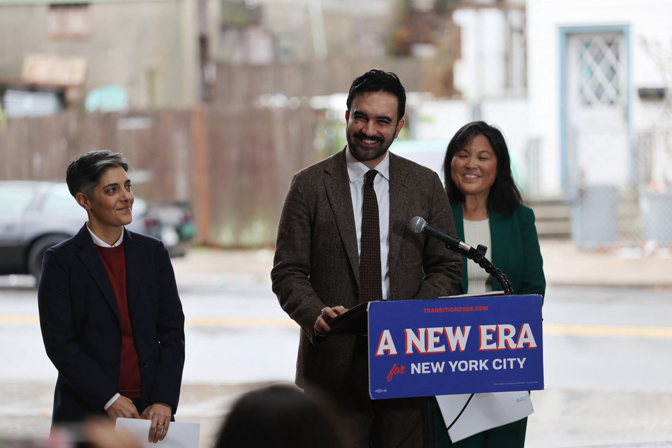 New York City's then Mayor-elect Zohran Mamdani announces two deputy mayors on Staten Island on December 19, 2025.