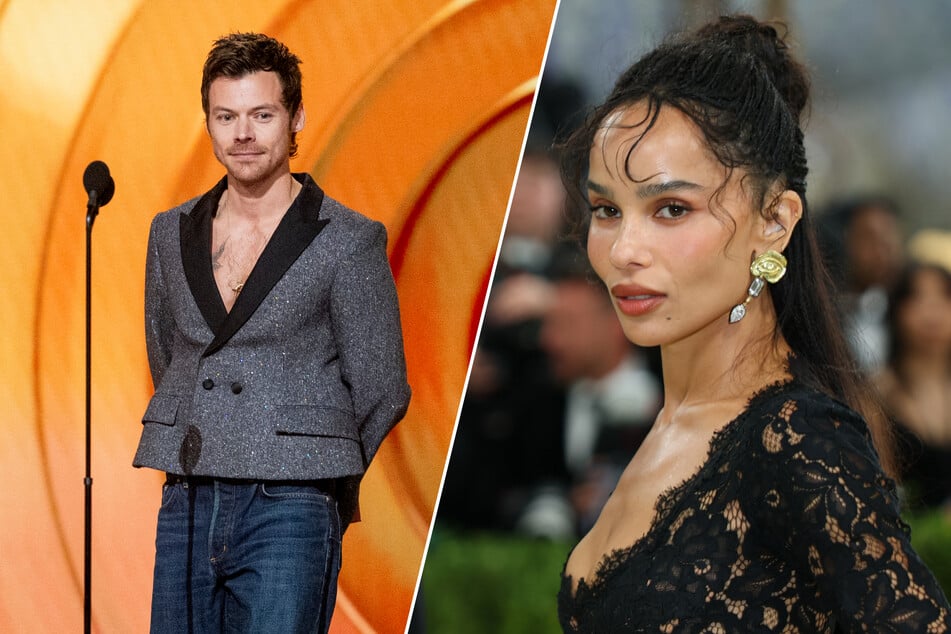 Zoë Kravitz (l.) and pop singer Harry Styles were first spotted together in the summer of 2025. Now, the two are said to be heading down the aisle.