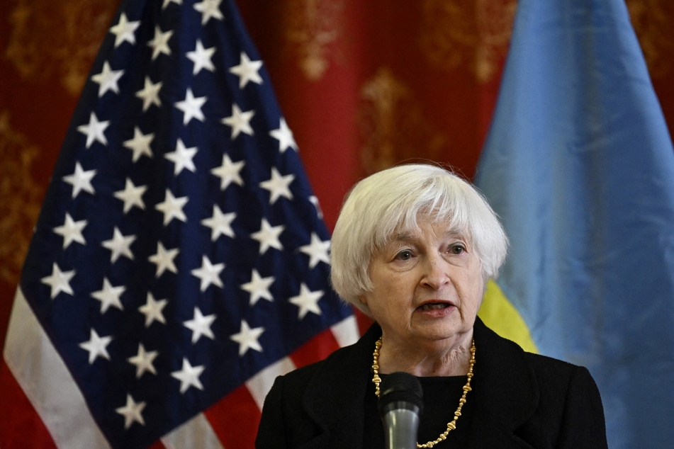Treasury Secretary Yellen visits Kyiv as fighting intensifies in east