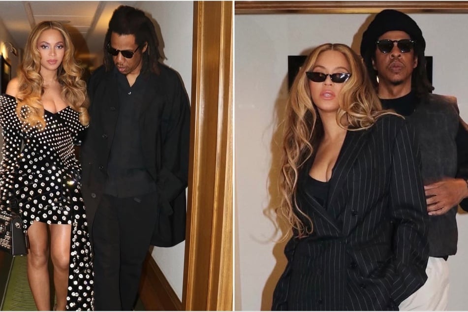 Fans are speculating that Beyoncé will join Jay-Z (r) for his September 4 concert in London.