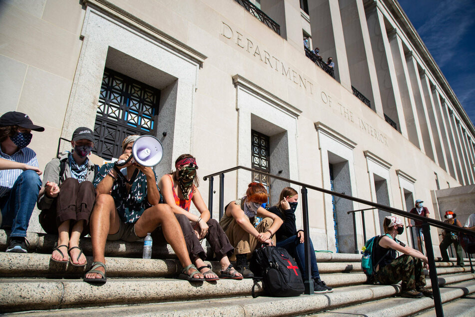 Indigenous leaders and allies occupy Bureau of Indian Affairs for first time in decades