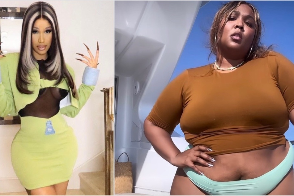 Cardi B praises Lizzo's "buns" in new Yitty swimwear!