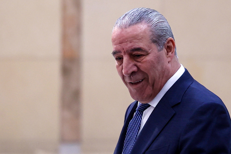 Hussein al-Sheikh attends the 32nd Palestinian Liberation Organization Central Council session in Ramallah on April 23, 2025.