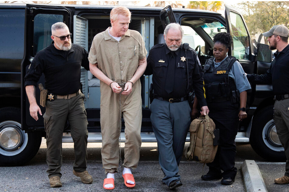 Alex Murdaugh at his sentancing at the Colleton County Courthouse on Friday.