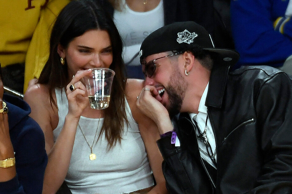 Kendall Jenner (l.) and Bad Bunny dated for several months before splitting up in December 2023.