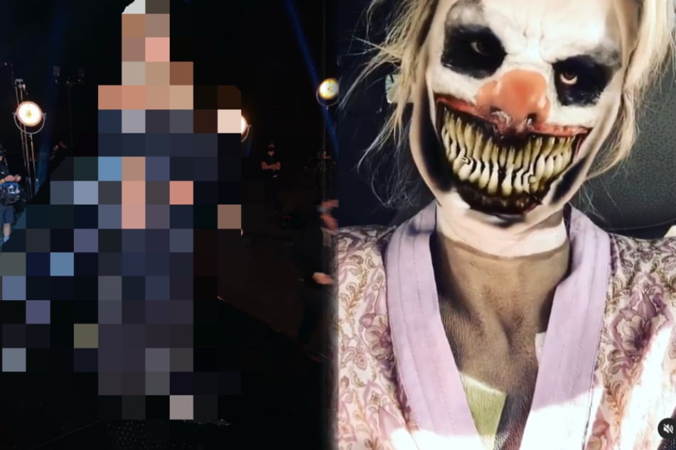 Heidi Klum puts on a very different kind of mask for Halloween