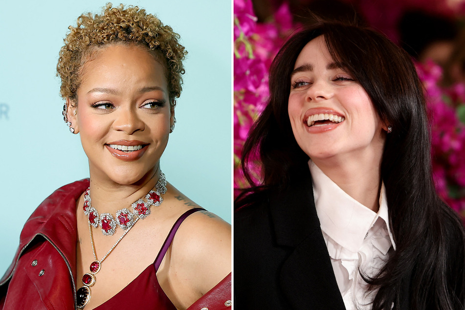 Billie Eilish (r.) and Rihanna have gotten fans buzzing over a potential collaboration as the superstars exchange some special praise!