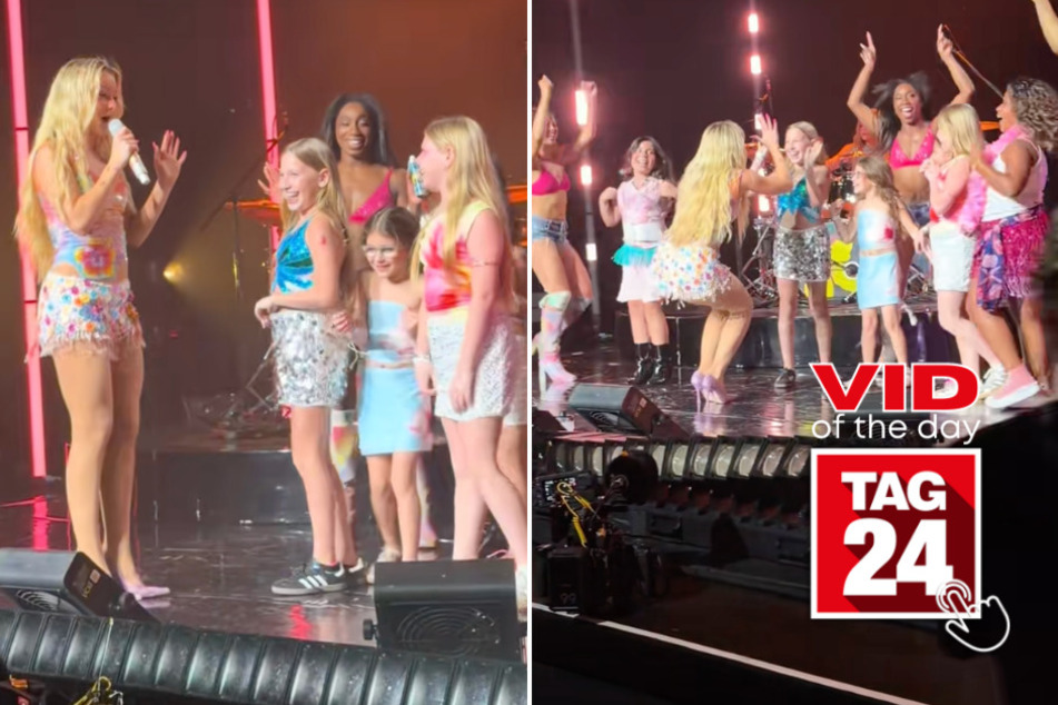 Viral Video of the Day for April 10, 2026: Zara Larsson brings little girls onstage to perform Lush Life dance