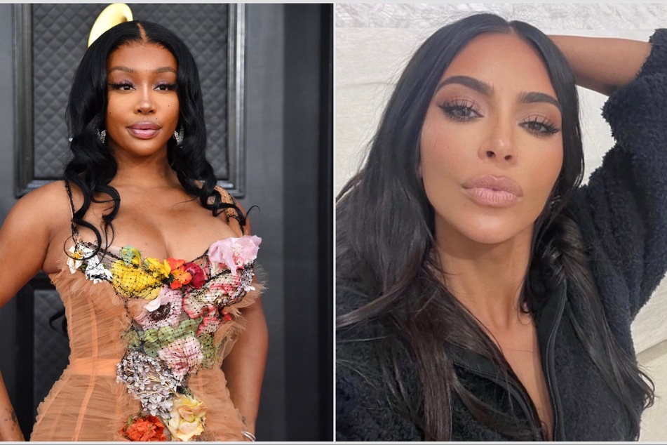 Kim Kardashian gets sizzling model behavior from SZA!