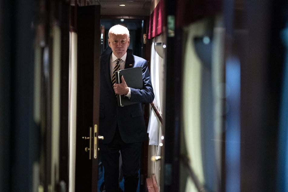 Biden's surprise trip to Kyiv in February features heavily in his new campaign ad.