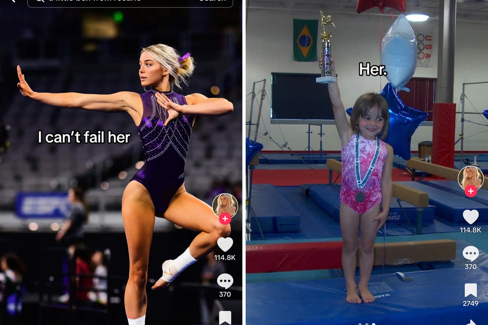Olivia Dunne posts moving throwback TikTok to someone special
