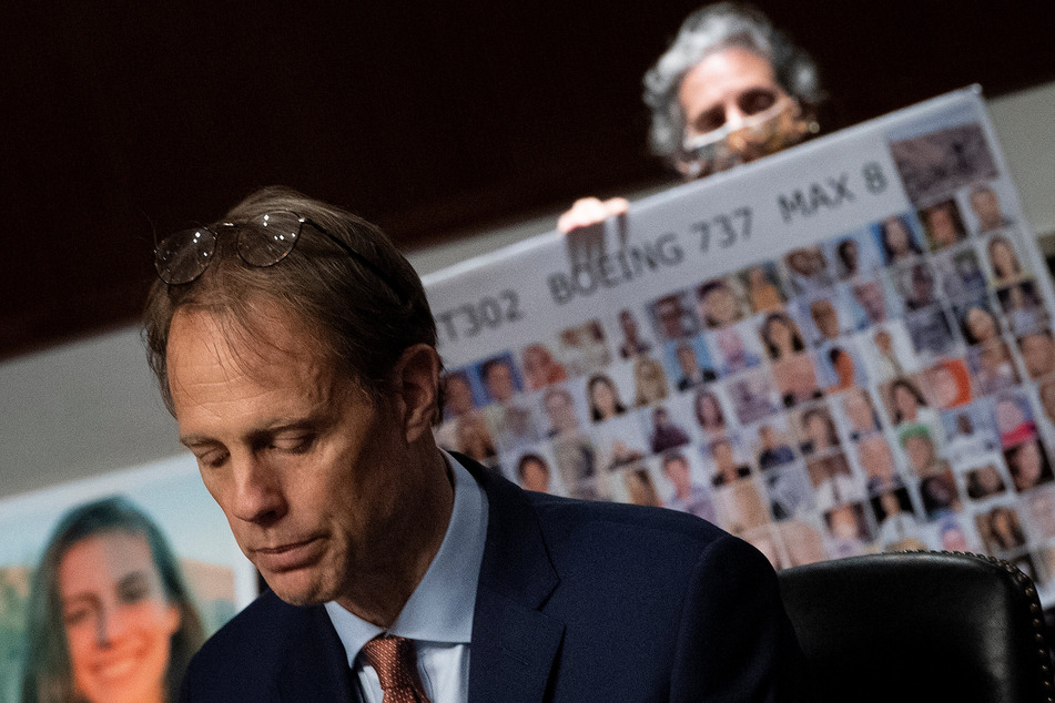 Michael Stumo, father of Samya Stumo, pauses while testifying during a hearing of the Senate Commerce, Science, and Transportation Committee in Washington DC on June 17, 2020.