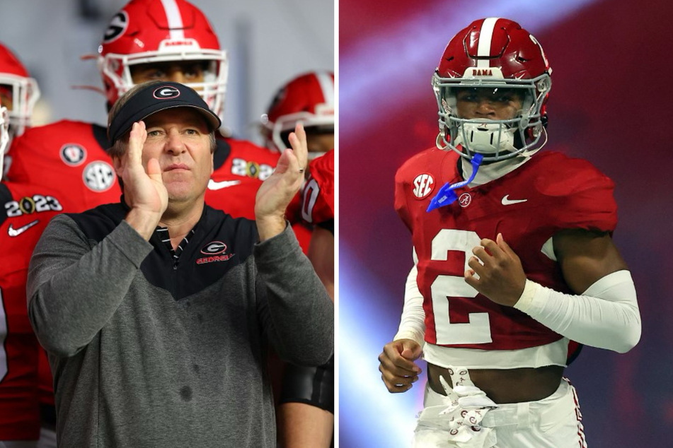 Caleb Downs (r.) has officially entered the transfer portal, and a new front-runner has emerged in the form of Georgia over Ohio State.