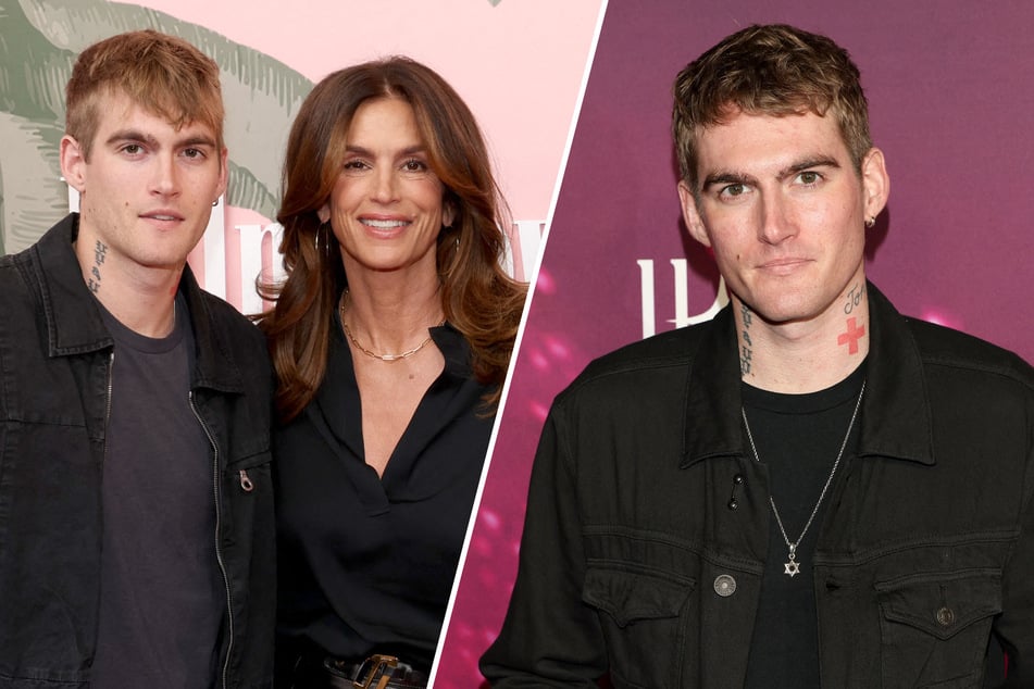 Presley Gerber (r) was the only son of supermodel Cindy Crawford. The 27-year-old died of a "suspected overdose" on Sunday.