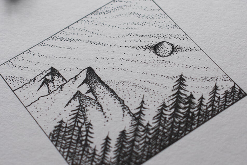 Dotwork tattoos are great for massive and microscopic pieces.